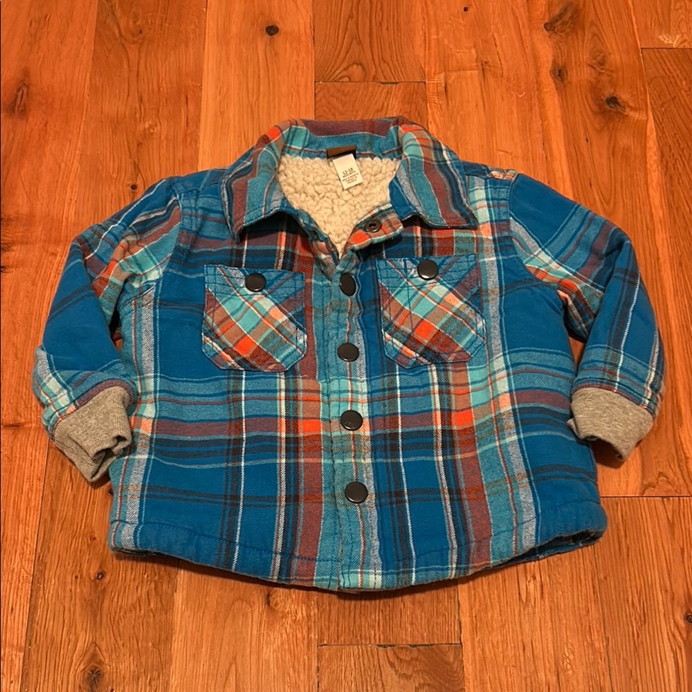 Plaid Blue Kids Tea Shirt